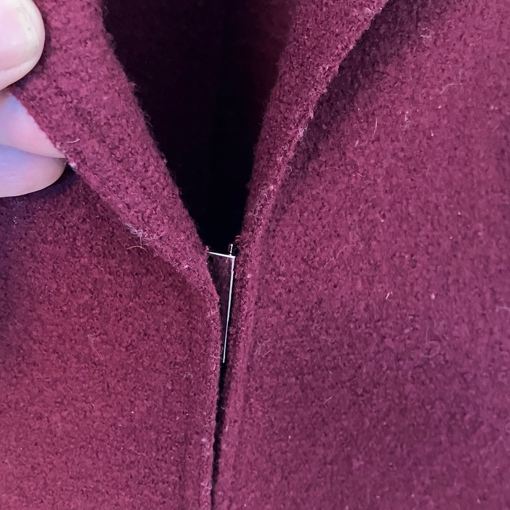 Lafayette 148 New York Women's Deep Red wool Blazer L - Picture 4 of 6